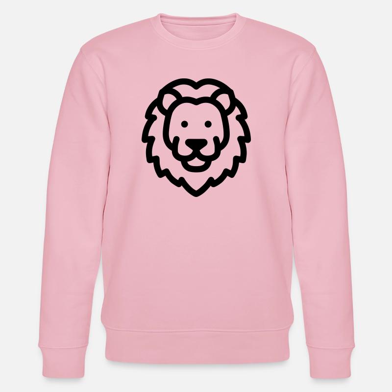 Löwe - Stanley/Stella Unisex Bio-Sweatshirt CHANGER  - Hellrosa