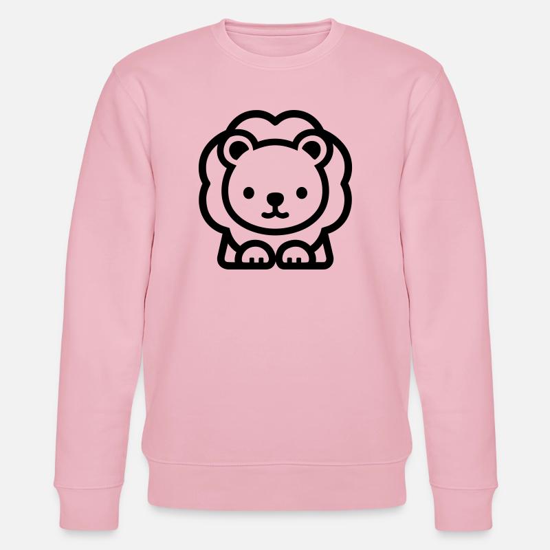 Löwe - Stanley/Stella Unisex Bio-Sweatshirt CHANGER  - Hellrosa