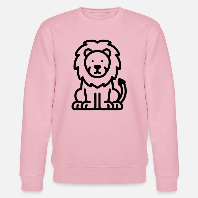 Löwe - Stanley/Stella Unisex Bio-Sweatshirt CHANGER  - Hellrosa