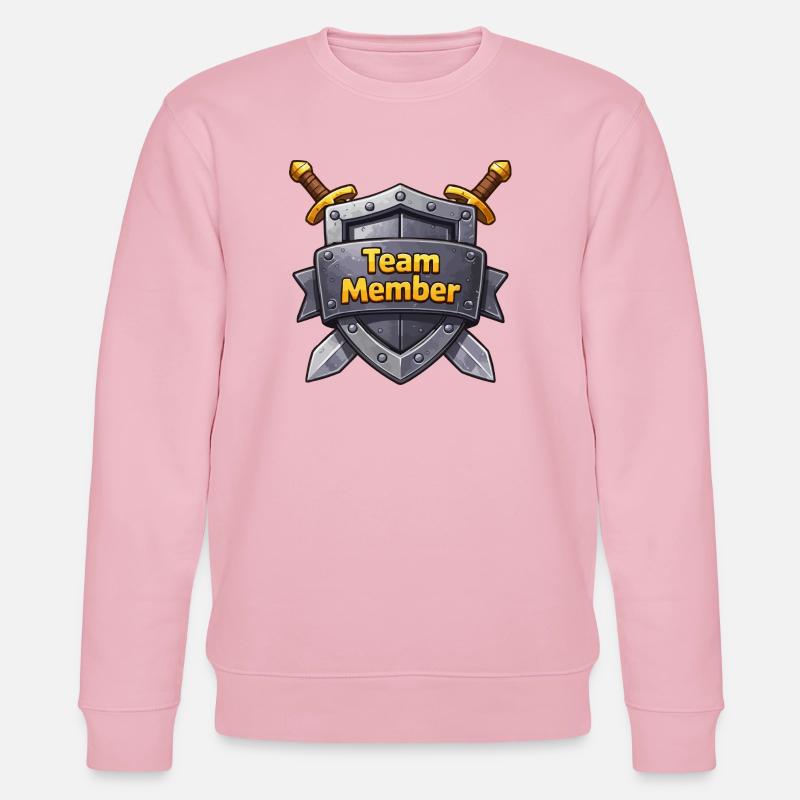 Team Member Schild Abzeichen - Stanley/Stella Unisex Bio-Sweatshirt CHANGER  - Hellrosa