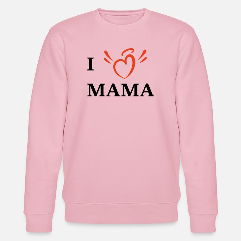 Ich liebe Mama - Stanley/Stella Unisex Bio-Sweatshirt CHANGER  - Hellrosa