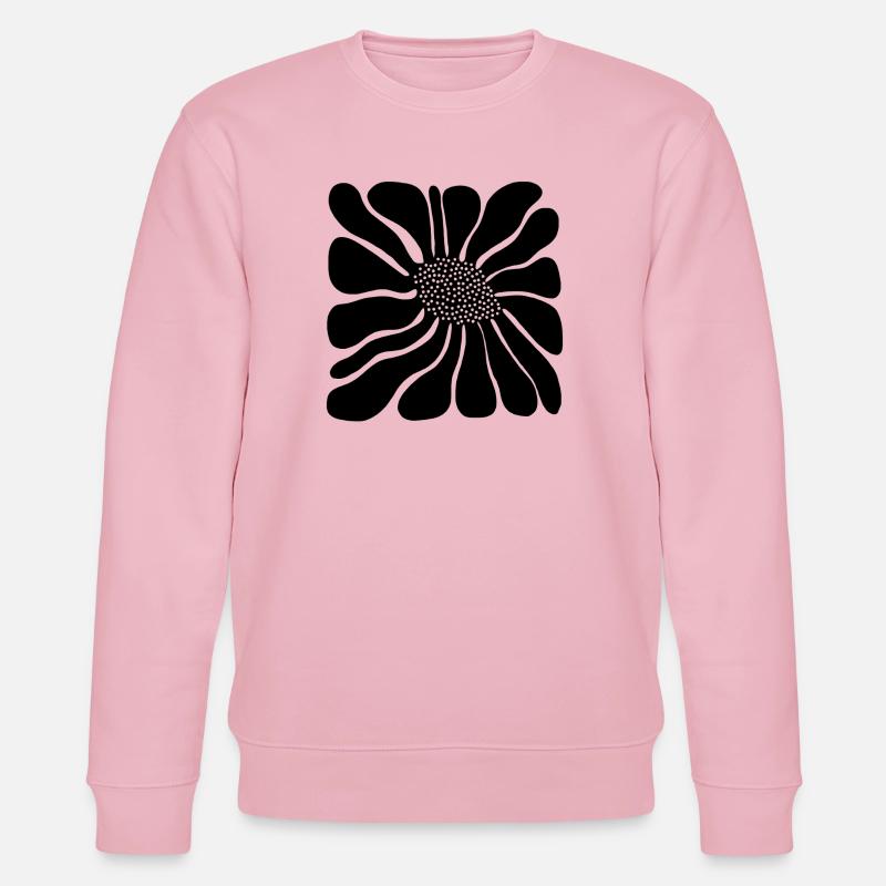Fetter abstrakter Retro-Bloom - Stanley/Stella Unisex Bio-Sweatshirt CHANGER  - Hellrosa