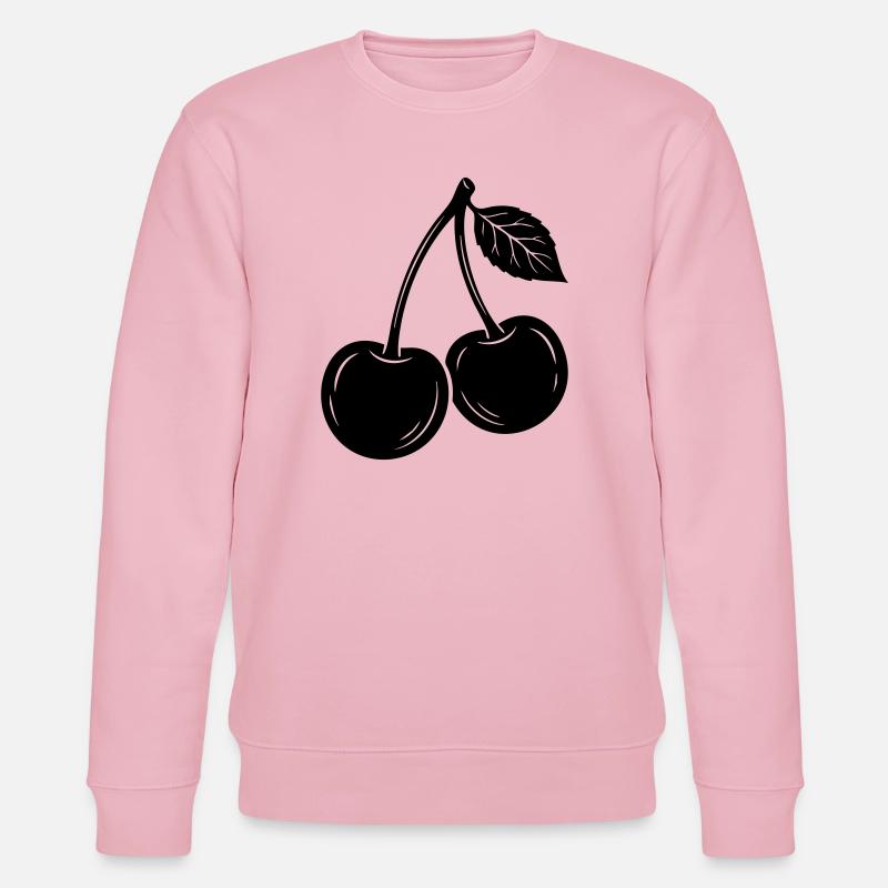Cherry Pair Silhouette - Sweat bio CHANGER Stanley/Stella Unisexe - rose pâle