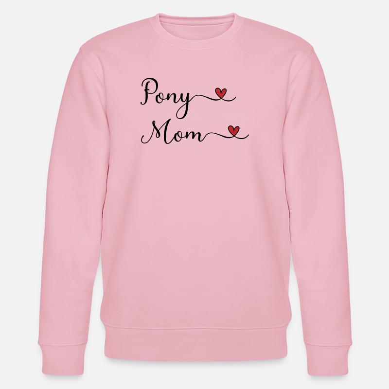 Pony Mama - Stanley/Stella Unisex Bio-Sweatshirt CHANGER  - Hellrosa
