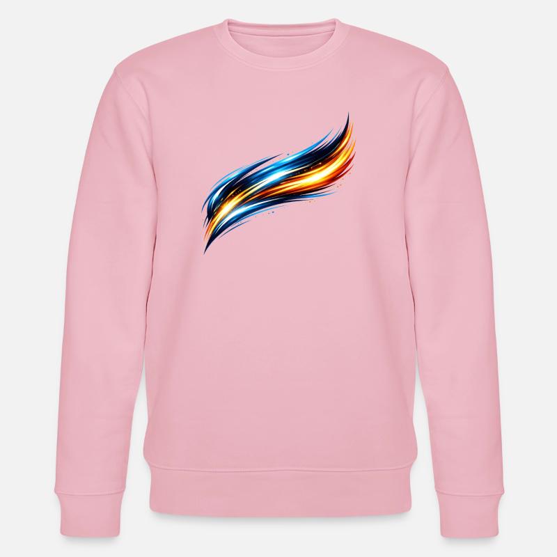 Sportliches Trikot Design Dynamischer Effekt - Stanley/Stella Unisex Bio-Sweatshirt CHANGER  - Hellrosa