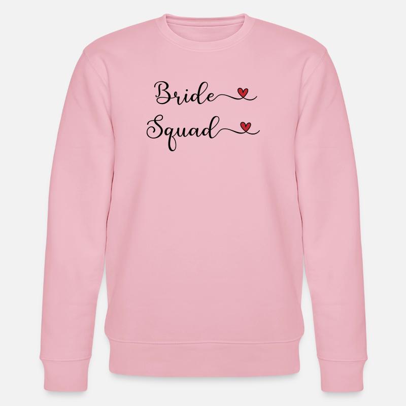 Bride Squad - Team Braut - Stanley/Stella Unisex Bio-Sweatshirt CHANGER  - Hellrosa