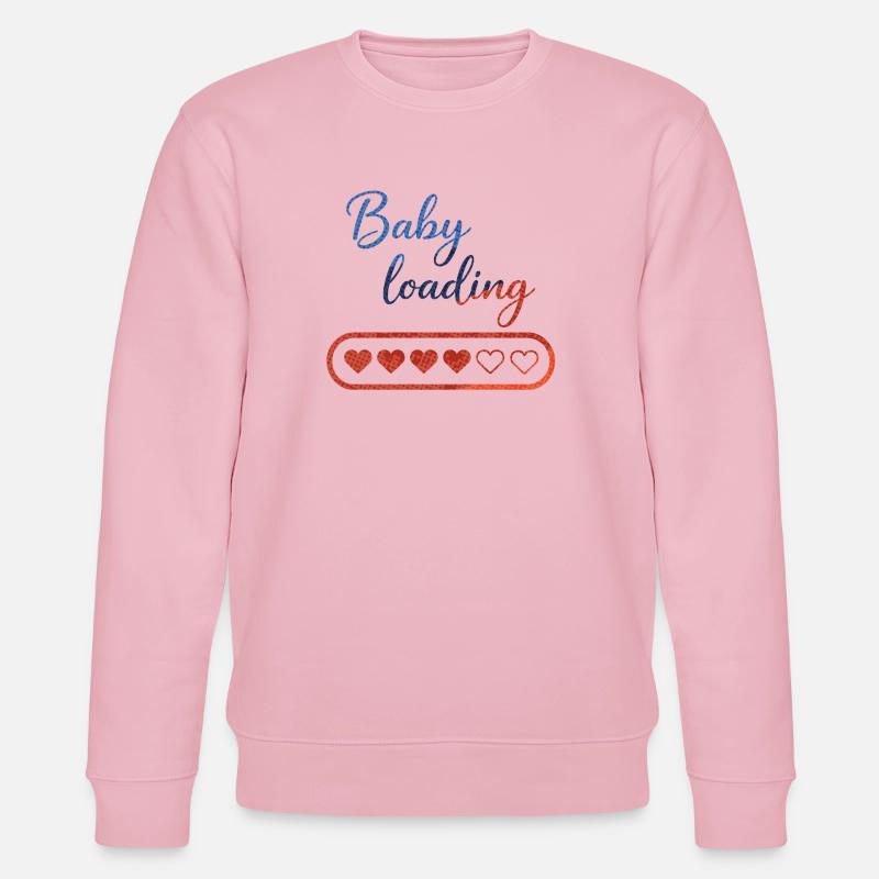 Baby Loading: Herz-Countdown - Stanley/Stella Unisex Bio-Sweatshirt CHANGER  - Hellrosa