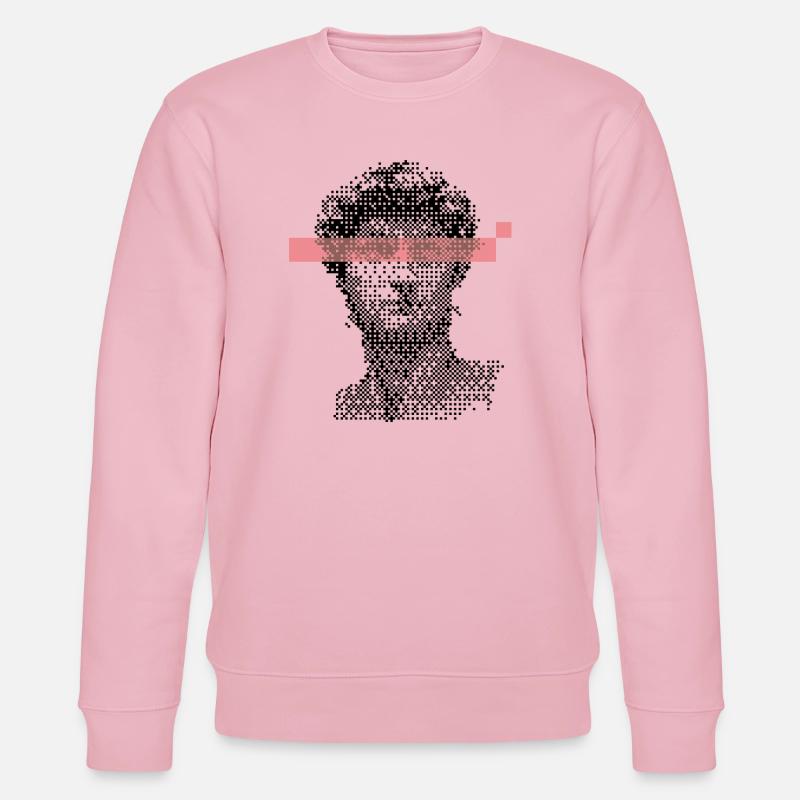 Digital David Michelangelo Pixel-Design - Stanley/Stella Unisex Bio-Sweatshirt CHANGER  - Hellrosa