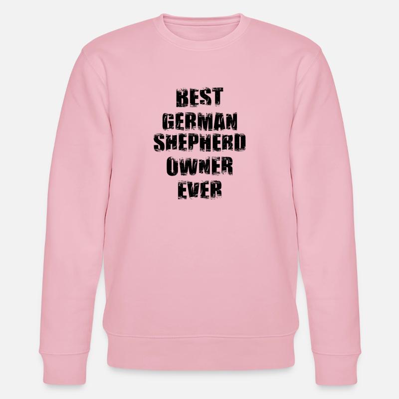 Bester Schäferhund Besitzer - Stanley/Stella Unisex Bio-Sweatshirt CHANGER  - Hellrosa