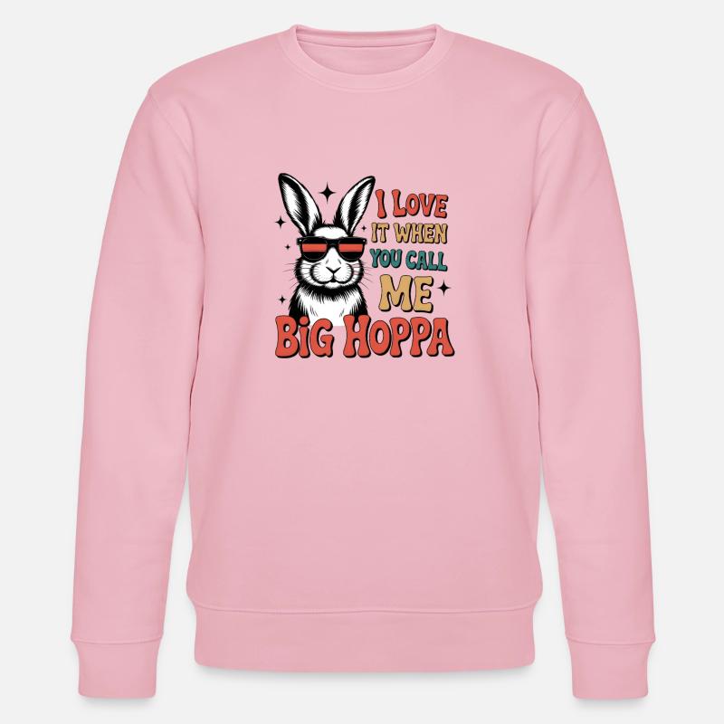 Big Hoppa Bunny Tee - Sweat bio CHANGER Stanley/Stella Unisexe - rose pâle