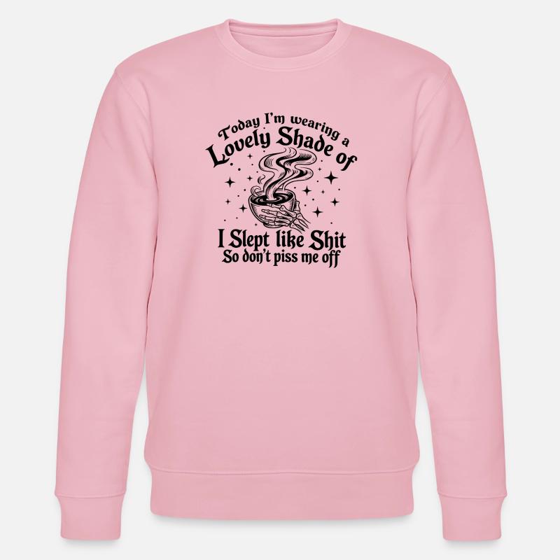 Lustiger Stimmungs-Tee - Stanley/Stella Unisex Bio-Sweatshirt CHANGER  - Hellrosa