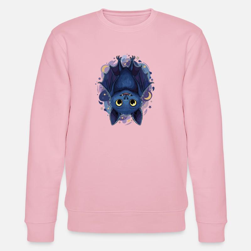 Néon Chauve-souris au clair de lune - Sweat bio CHANGER Stanley/Stella Unisexe - rose pâle