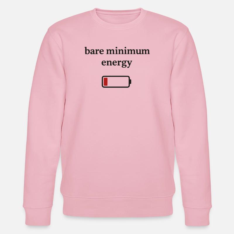 Bare Minimum Energie - Stanley/Stella Unisex Bio-Sweatshirt CHANGER  - Hellrosa