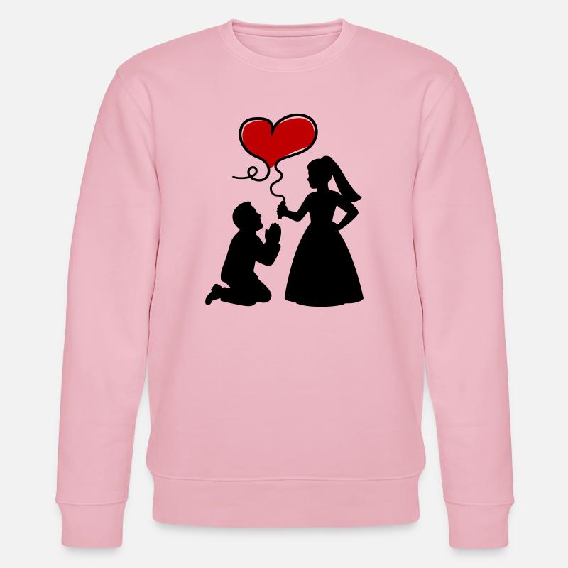 Mariage des mariés - Sweat bio CHANGER Stanley/Stella Unisexe - rose pâle