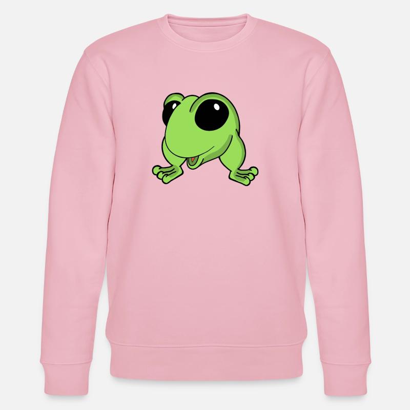 Animé Grenouille Lime : Acclamation - Sweat bio CHANGER Stanley/Stella Unisexe - rose pâle