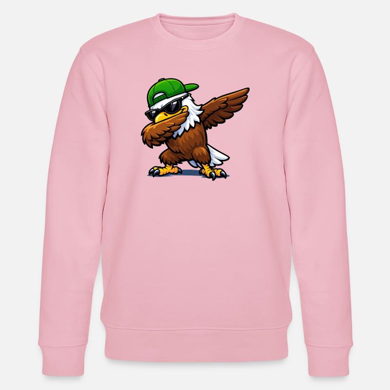 Dabbing Eagle - Stanley/Stella Unisex Bio-Sweatshirt CHANGER  - Hellrosa