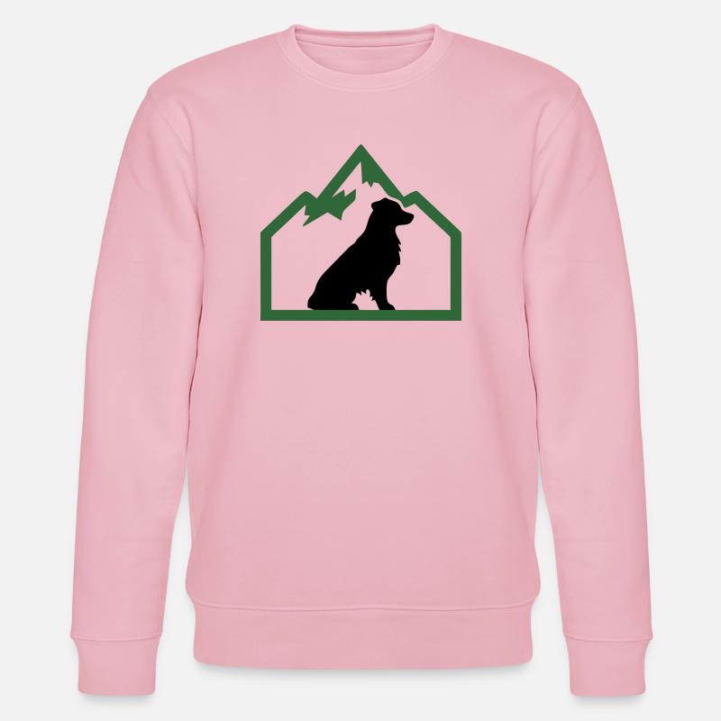 Crête extérieure des Dog Mountains - Sweat bio CHANGER Stanley/Stella Unisexe - rose pâle