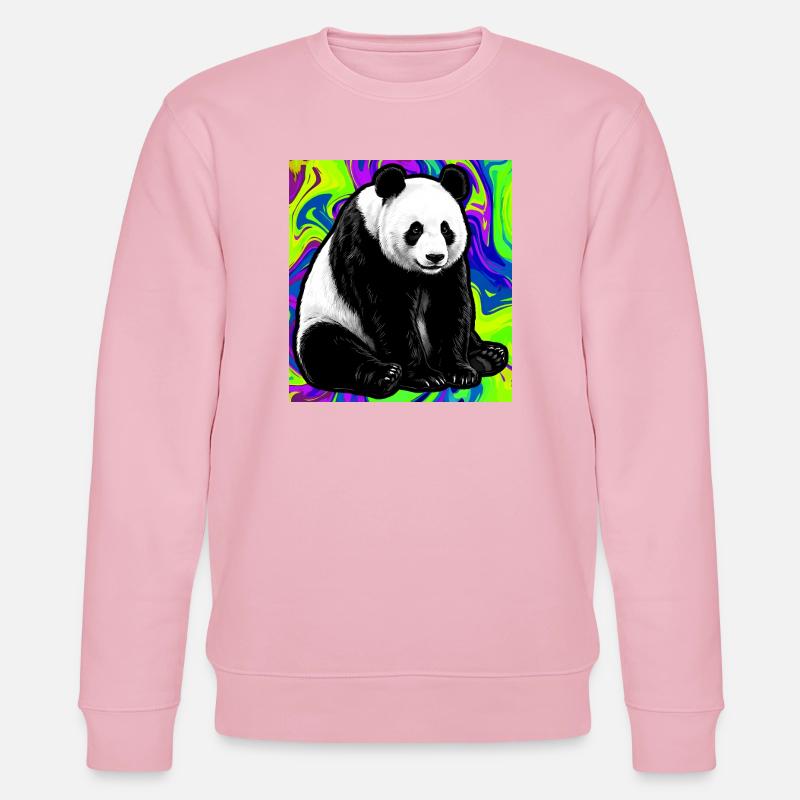 Panda - Stanley/Stella Unisex Bio-Sweatshirt CHANGER  - Hellrosa