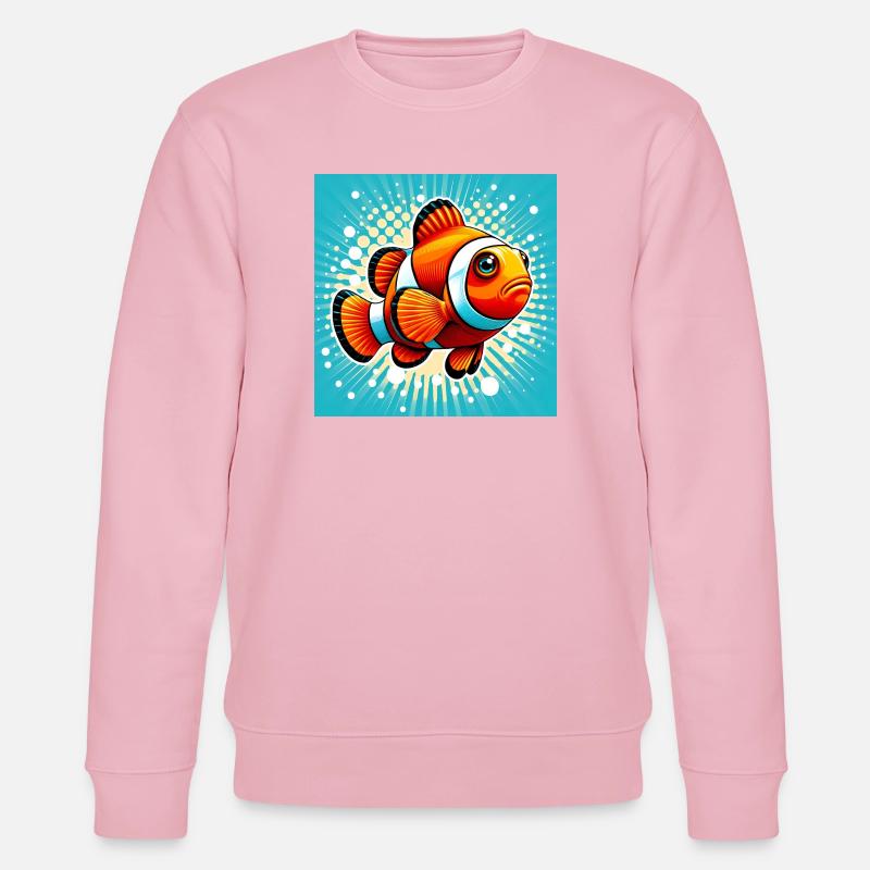 Clownfisch - Stanley/Stella Unisex Bio-Sweatshirt CHANGER  - Hellrosa