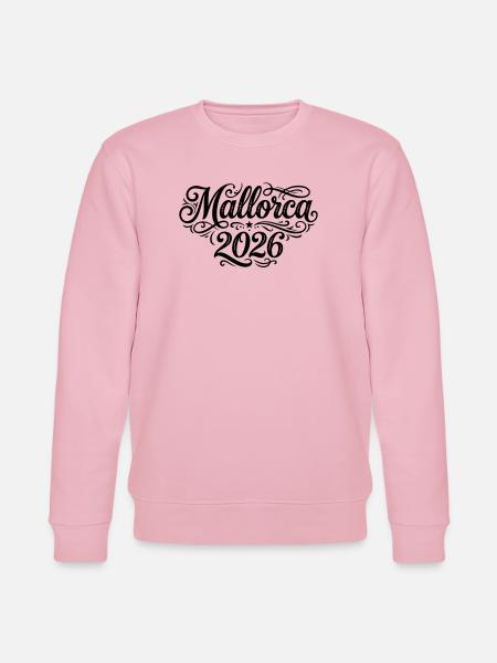 Mallorca 2026 Palme - Stanley/Stella Unisex Bio-Sweatshirt CHANGER - Hellrosa