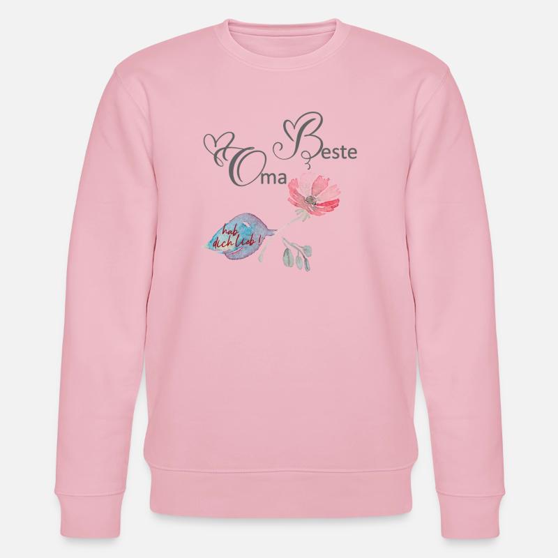 Beste Oma  - Stanley/Stella Unisex Bio-Sweatshirt CHANGER  - Hellrosa
