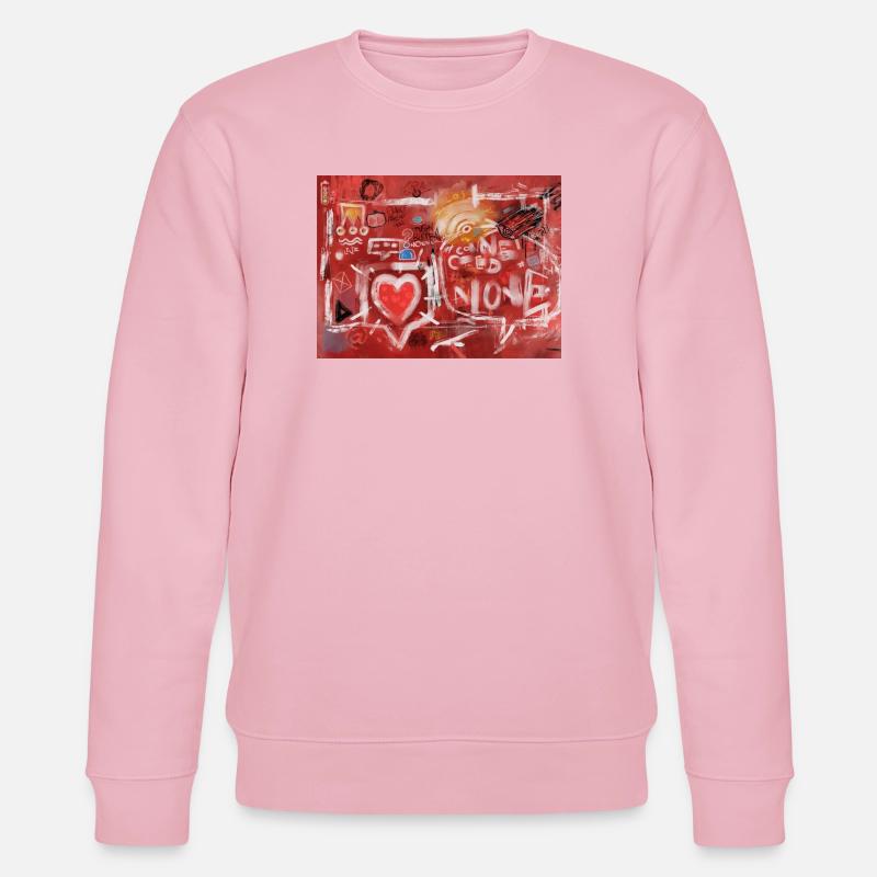 Connected-Alone-Severino-Canepa - Stanley/Stella CHANGER Unisex Organic Sweatshirt - cotton pink