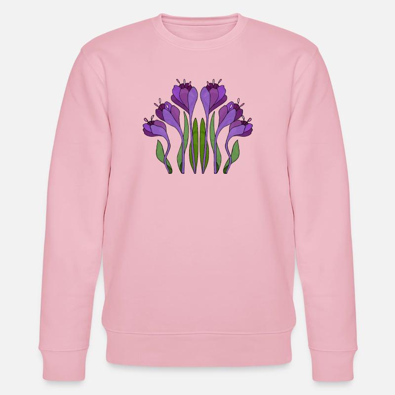 Blumen - Stanley/Stella Unisex Bio-Sweatshirt CHANGER  - Hellrosa