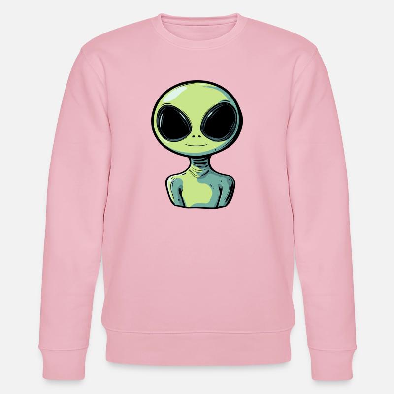 Alien Marsianer - Stanley/Stella Unisex Bio-Sweatshirt CHANGER  - Hellrosa