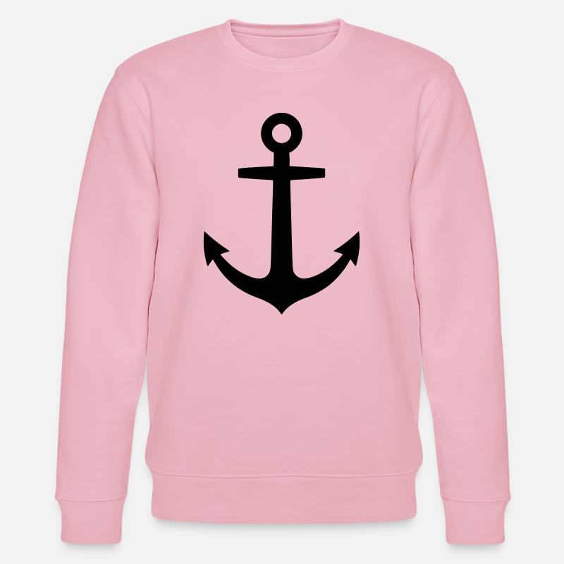 Anker Maritim Schiff Logo - Stanley/Stella Unisex Bio-Sweatshirt CHANGER  - Hellrosa