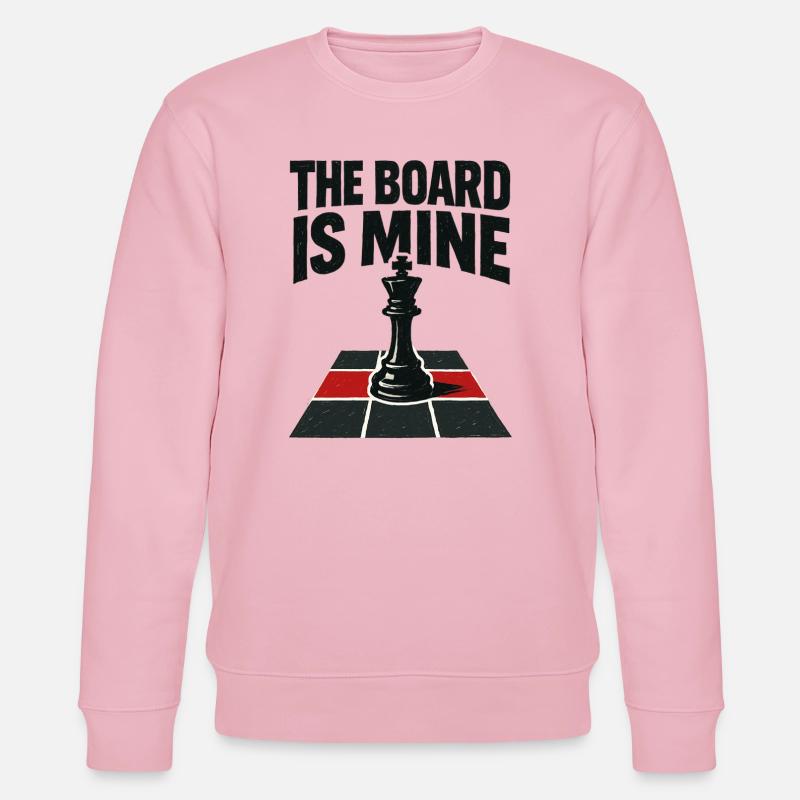 Mine Chessboard: Total Control and Checkmate - Stanley/Stella CHANGER Unisex Organic Sweatshirt - cotton pink