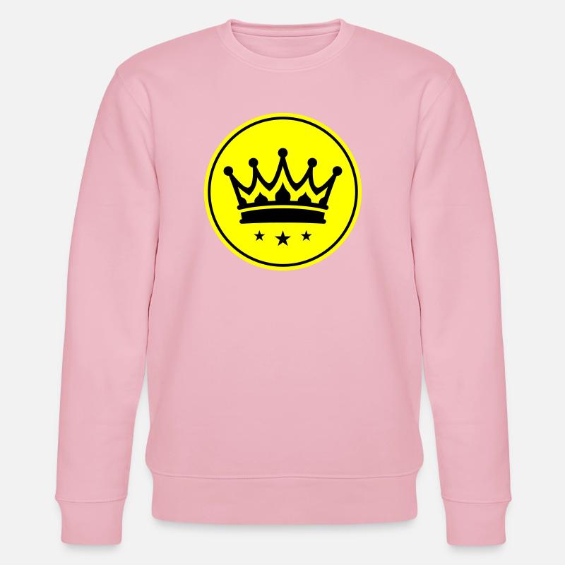 Krone Symbol - Stanley/Stella Unisex Bio-Sweatshirt CHANGER  - Hellrosa