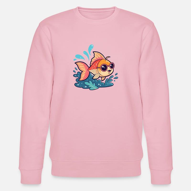 Fish Splash Sonnenbrille - Stanley/Stella Unisex Bio-Sweatshirt CHANGER  - Hellrosa