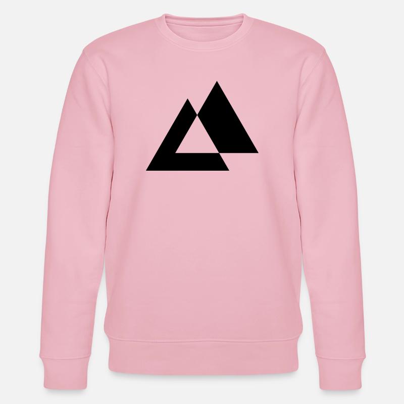 Conception des triangles géométriques - Sweat bio CHANGER Stanley/Stella Unisexe - rose pâle