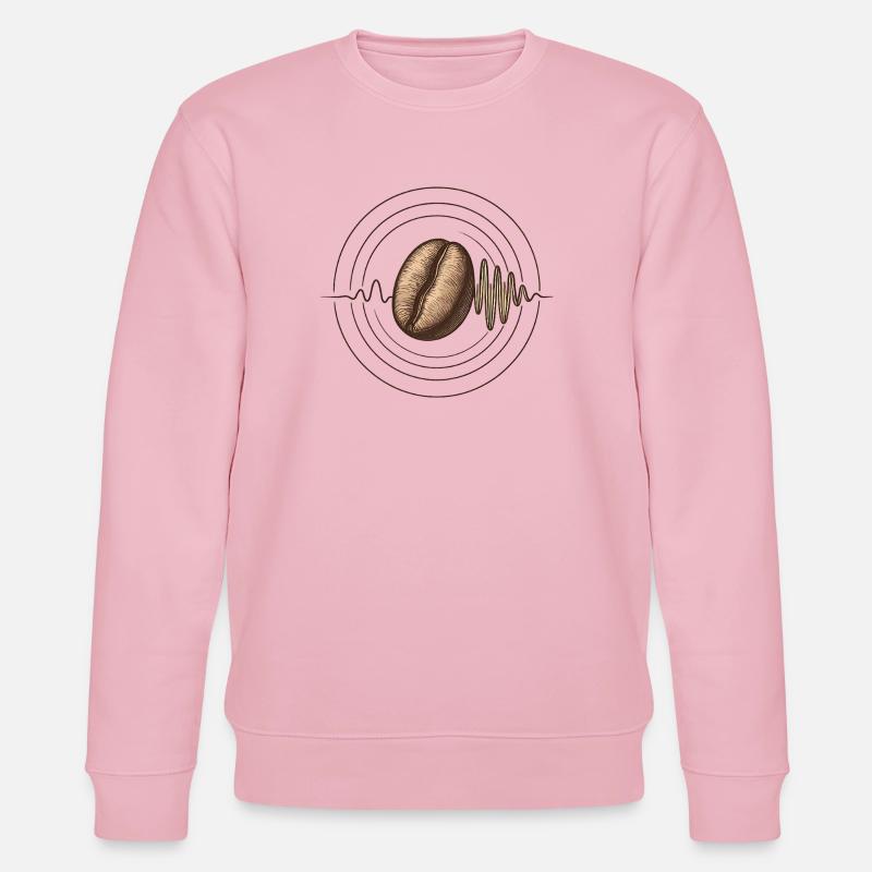 Kaffee-Kern Klangwelle - Stanley/Stella Unisex Bio-Sweatshirt CHANGER  - Hellrosa