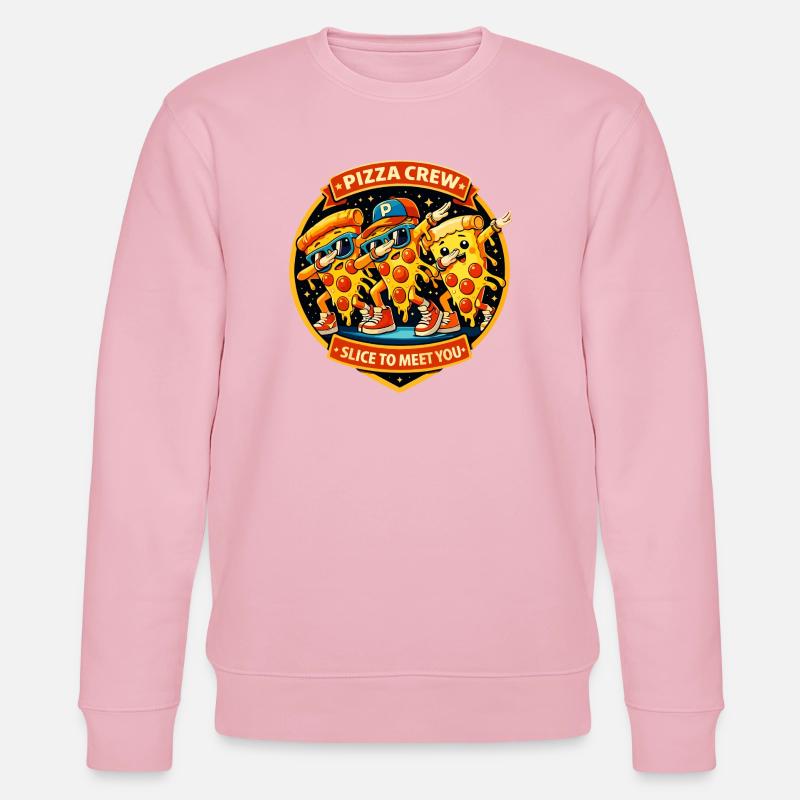 Pizza Crew Slice pour vous rencontrer - Sweat bio CHANGER Stanley/Stella Unisexe - rose pâle