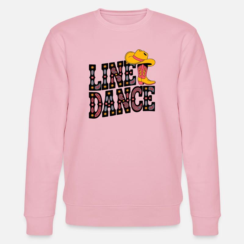 Neon Cowboy Boots Pattern - Stanley/Stella CHANGER Unisex Organic Sweatshirt - cotton pink