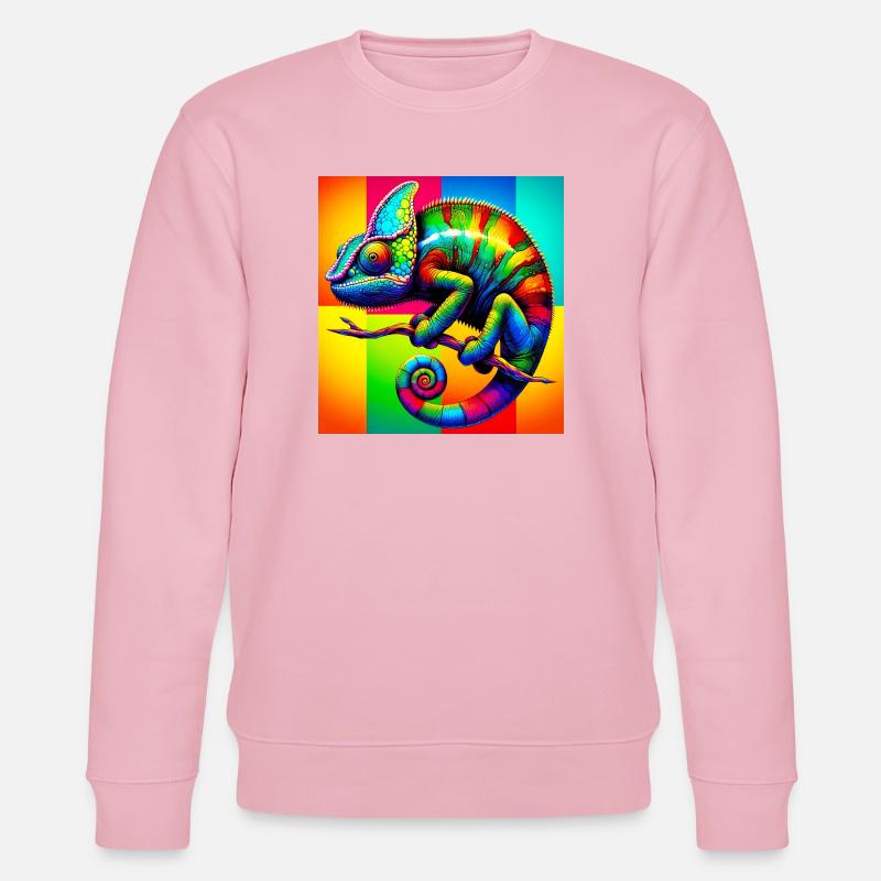 caméléon - Sweat bio CHANGER Stanley/Stella Unisexe - rose pâle