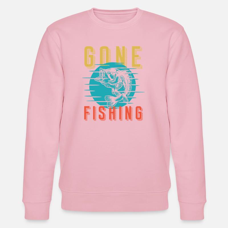 Gone Fishing Retro Splash - Stanley/Stella Unisex Bio-Sweatshirt CHANGER  - Hellrosa