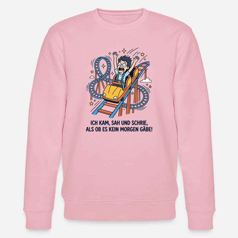 Achterbahn Schreien Wissenschaft - Stanley/Stella Unisex Bio-Sweatshirt CHANGER  - Hellrosa