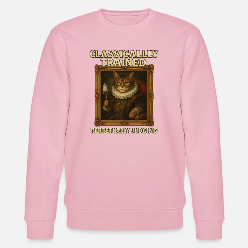 Classically Trained Perpetually Judging Renaissanc - Stanley/Stella CHANGER Unisex Organic Sweatshirt - cotton pink