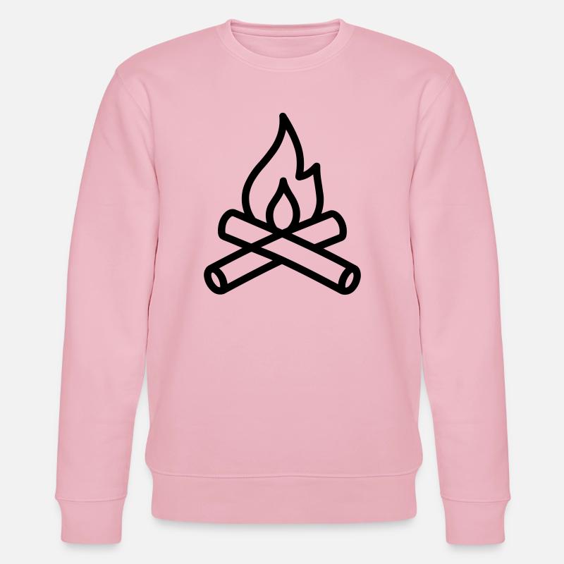 feu de camp - Sweat bio CHANGER Stanley/Stella Unisexe - rose pâle