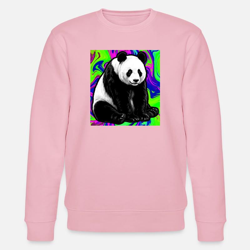 panda - Sweat bio CHANGER Stanley/Stella Unisexe - rose pâle