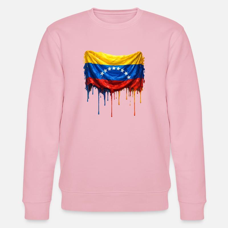 Largage du drapeau du Venezuela - Sweat bio CHANGER Stanley/Stella Unisexe - rose pâle