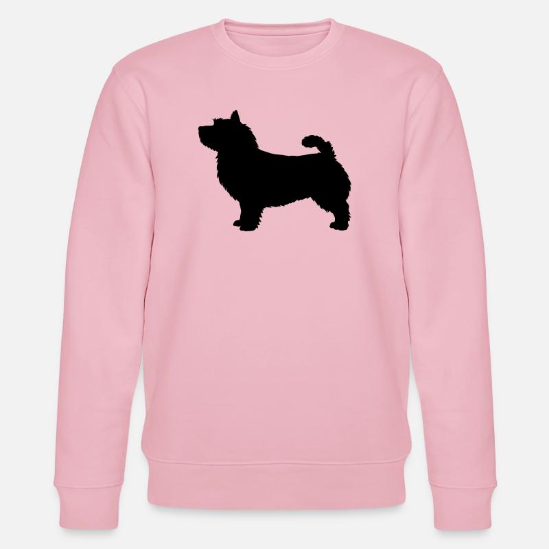 Silhouette du Norwich Terrier - Sweat bio CHANGER Stanley/Stella Unisexe - rose pâle