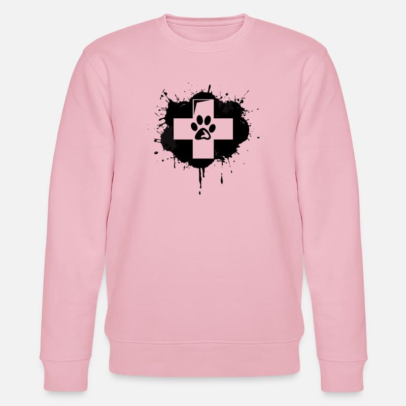 Førstehjælp hos dyrlæger - Stanley/Stella økologisk unisex-sweatshirt CHANGER - lys rosa