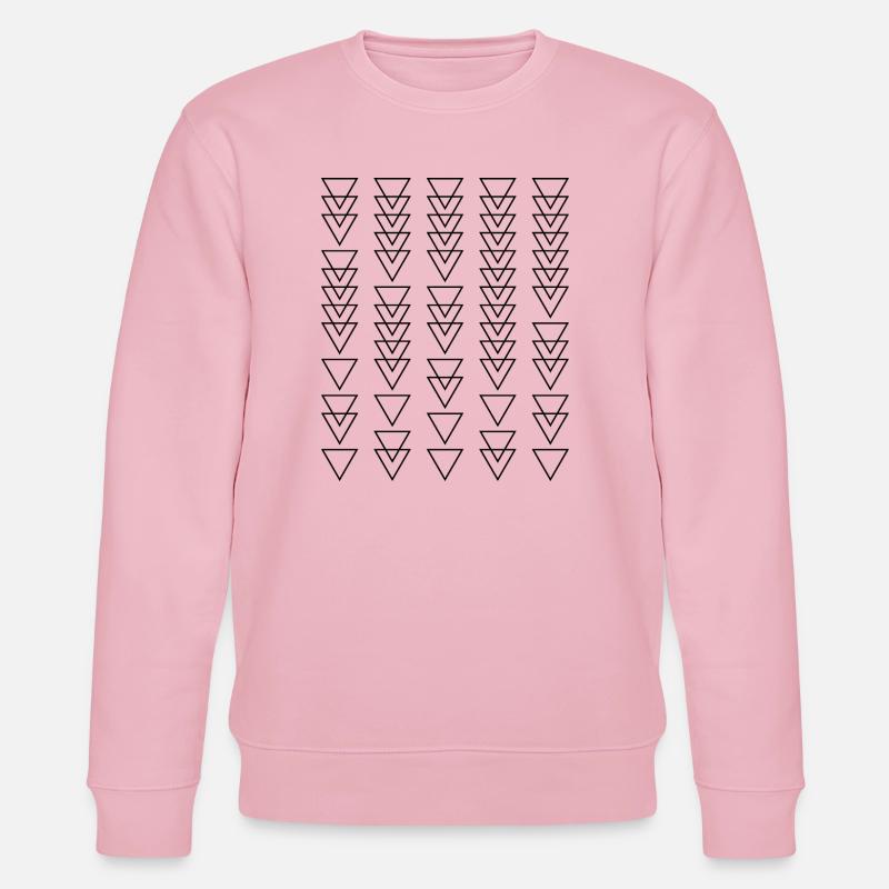 Conception du motif triangle - Sweat bio CHANGER Stanley/Stella Unisexe - rose pâle