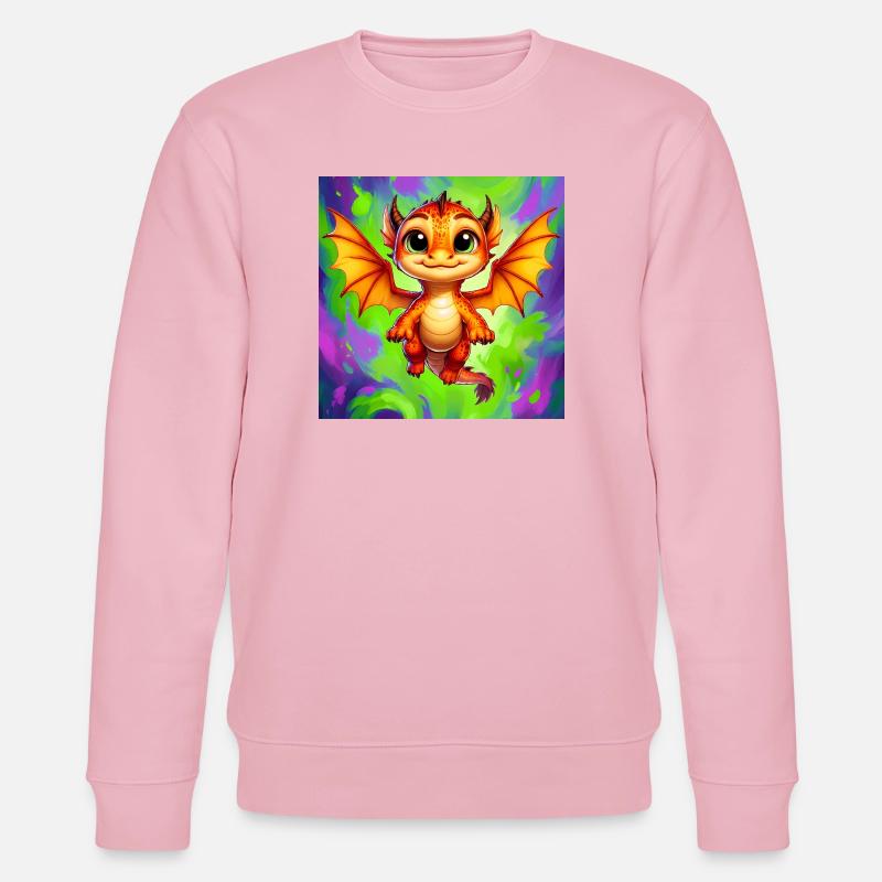 Drache - Stanley/Stella Unisex Bio-Sweatshirt CHANGER  - Hellrosa