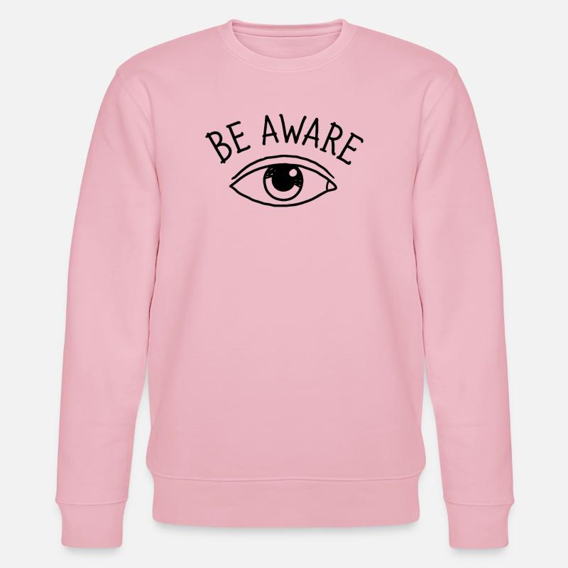 Soyez conscients du design oculaire - Sweat bio CHANGER Stanley/Stella Unisexe - rose pâle