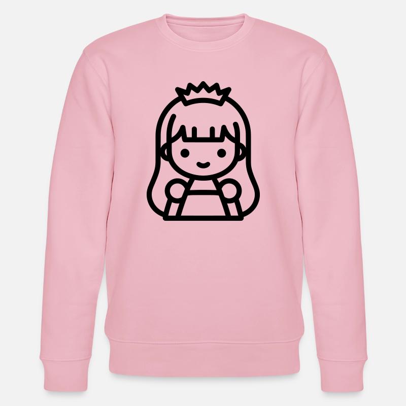 Prinzessin - Stanley/Stella Unisex Bio-Sweatshirt CHANGER  - Hellrosa