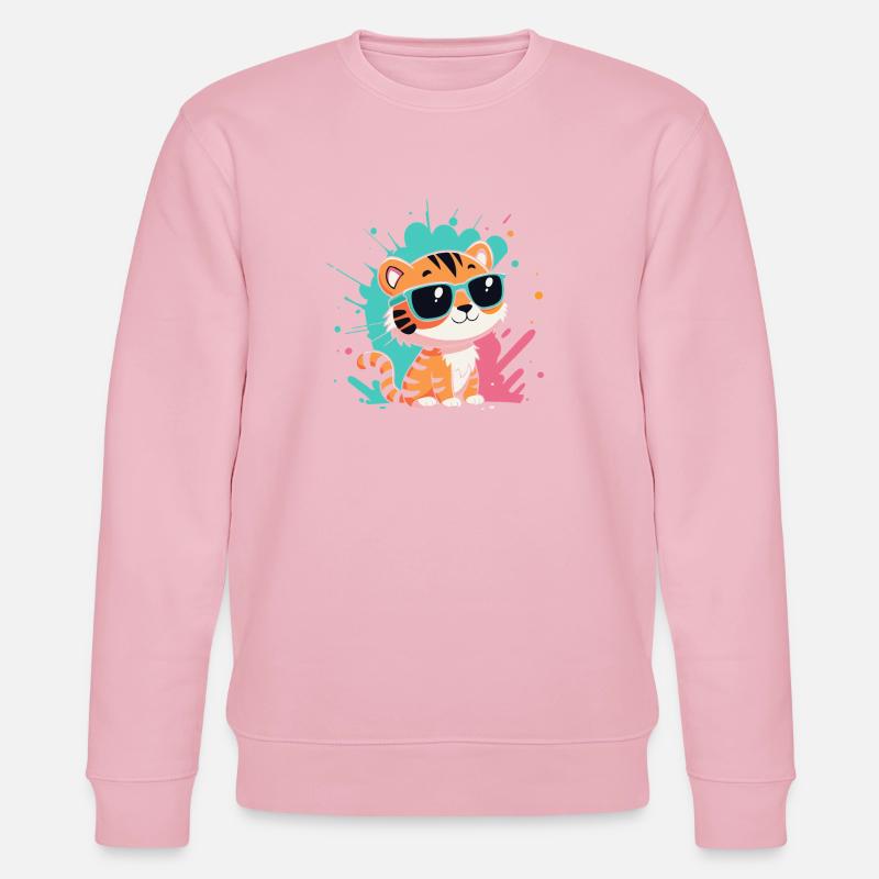 Tiger Chic bunte Sonnenbrillen - Stanley/Stella Unisex Bio-Sweatshirt CHANGER  - Hellrosa